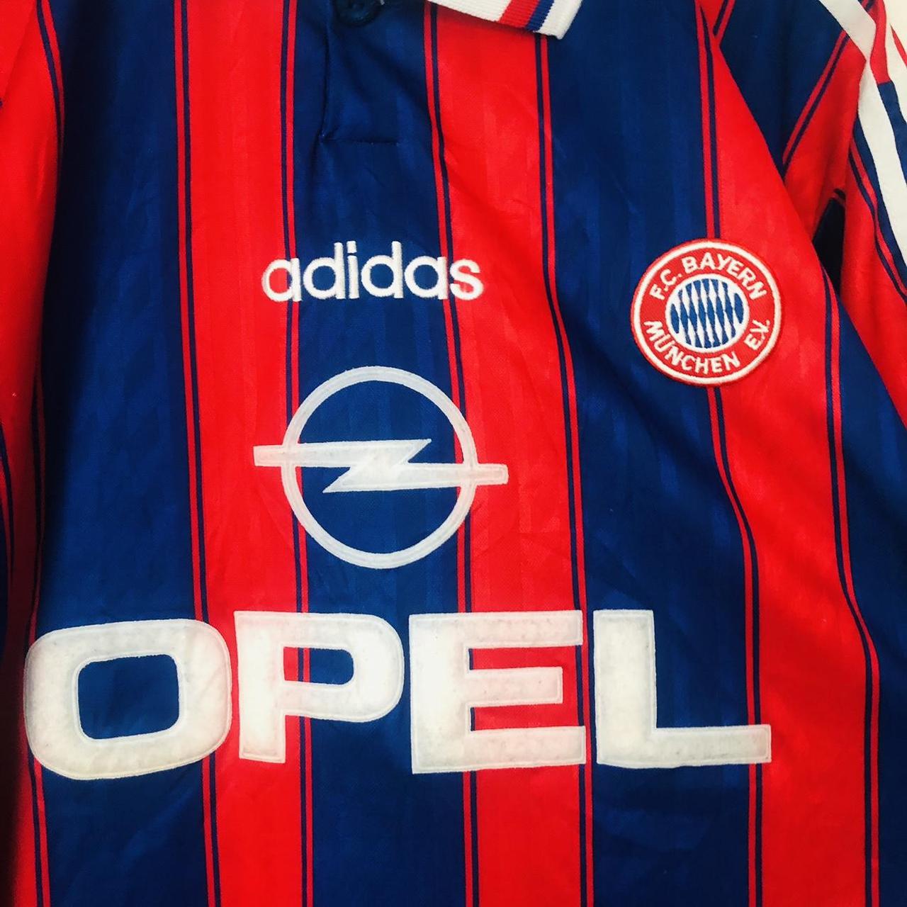 Bayern Munich 1995/1997 Red & Blue Home Football Shirt (XL)