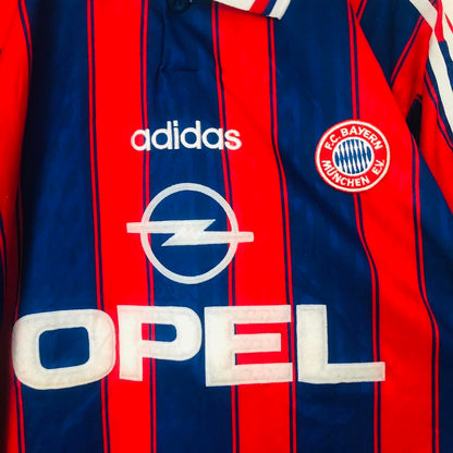 Bayern Munich 1995/1997 Red & Blue Home Football Shirt (XL)