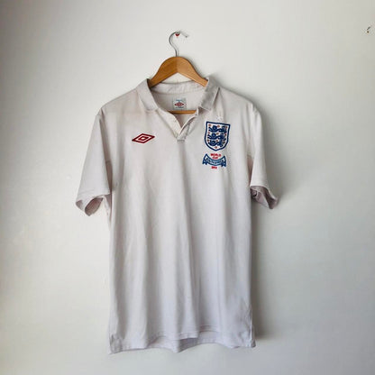 England 2010 White Home Football Shirt (L)