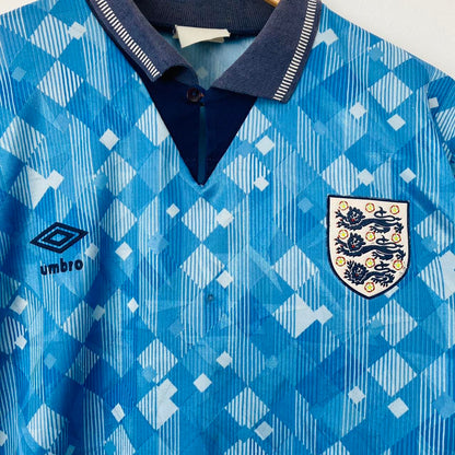 England 1990/1992 Blue Third Football Shirt (XL)