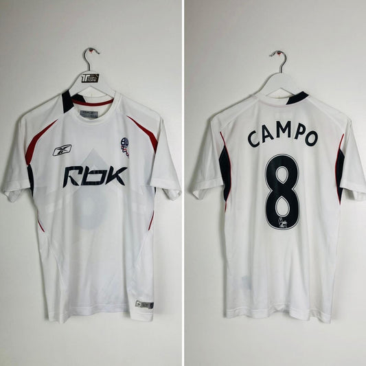 Bolton Wanderers 2007/2008 White Home Football Shirt (M)