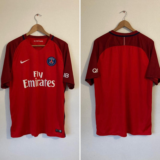 Paris Saint-Germain 2016/2017 Red Away Football Shirt (XL)