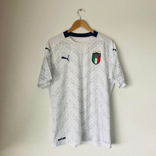 Italy 2020 White Away Football Shirt (XL)