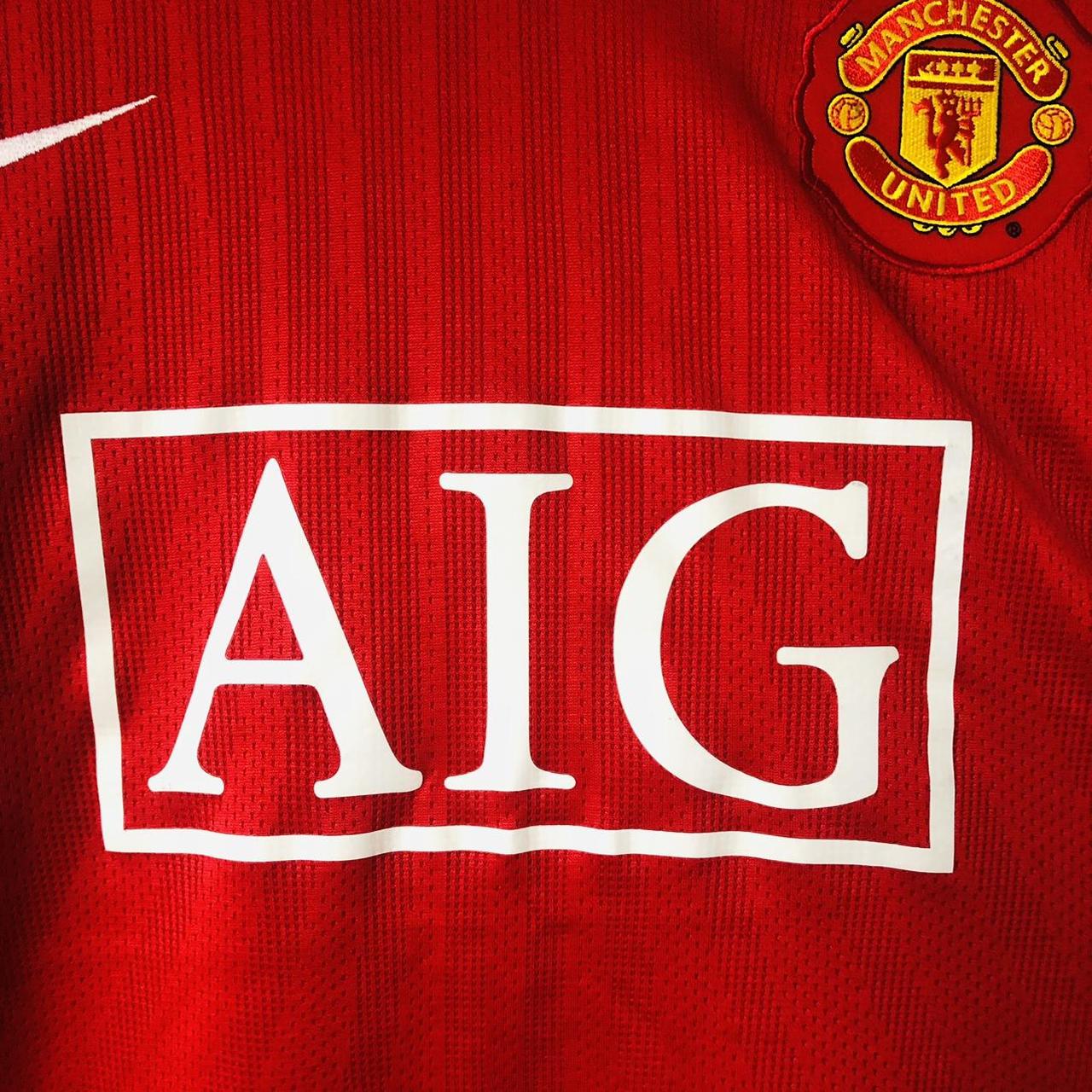 Manchester United 2007/2009 Red Home Football Shirt (XL)