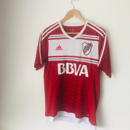 River Plate 2016/2017 Red & White Away Football Shirt (M)
