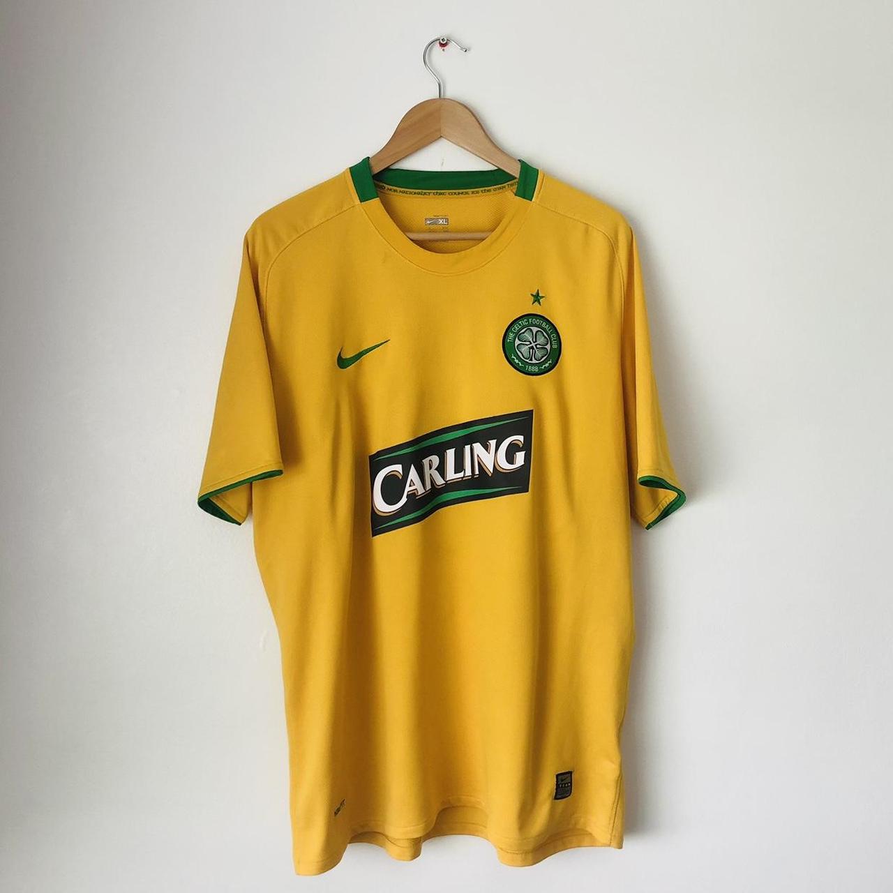 Celtic 2008/2009 Yellow Away Football Shirt (XL)