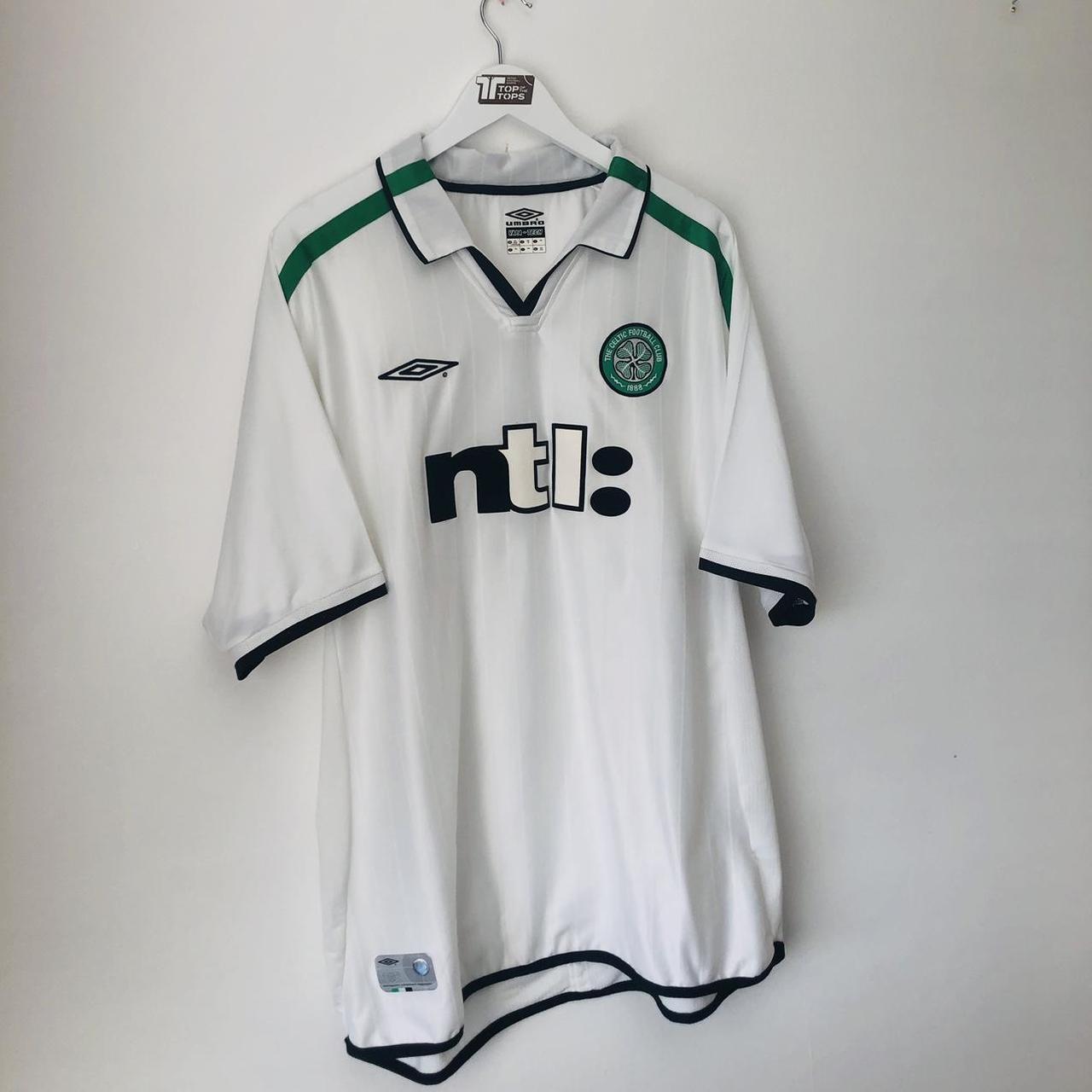 Celtic 2001/2002 White Away Football Shirt (XXL)