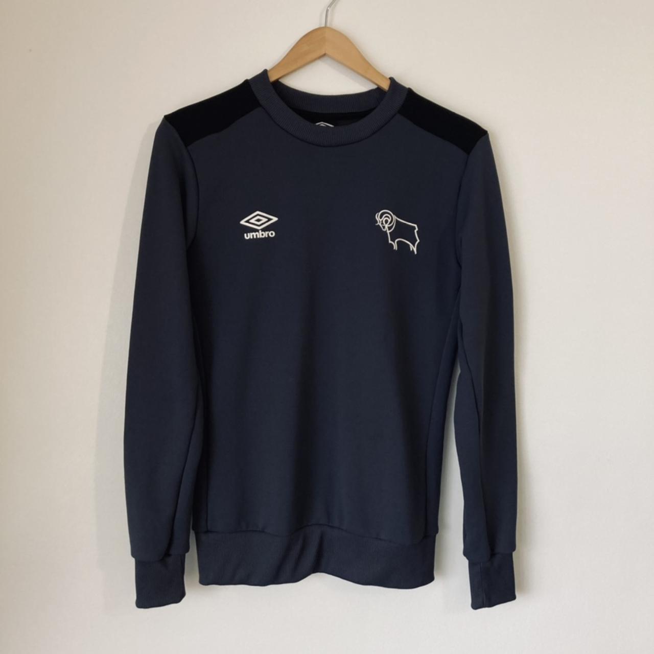 Derby County Navy Training Top (S)