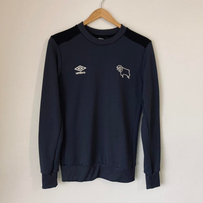 Derby County Navy Training Top (S)