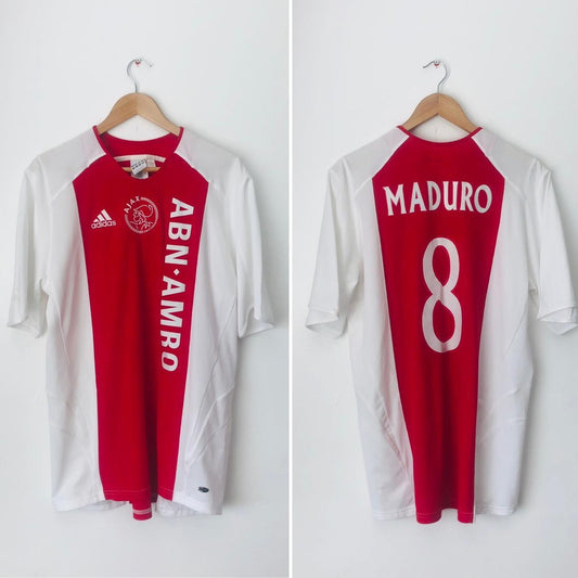 Ajax 2005/2006 Red & White Home Football Shirt (L)