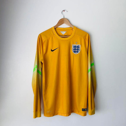 England 2014/2015 Yellow Goalkeeper Football Shirt (M)