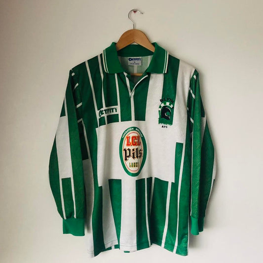 Blyth Spartans 1997/1998 Green & White Home Football Shirt (S)