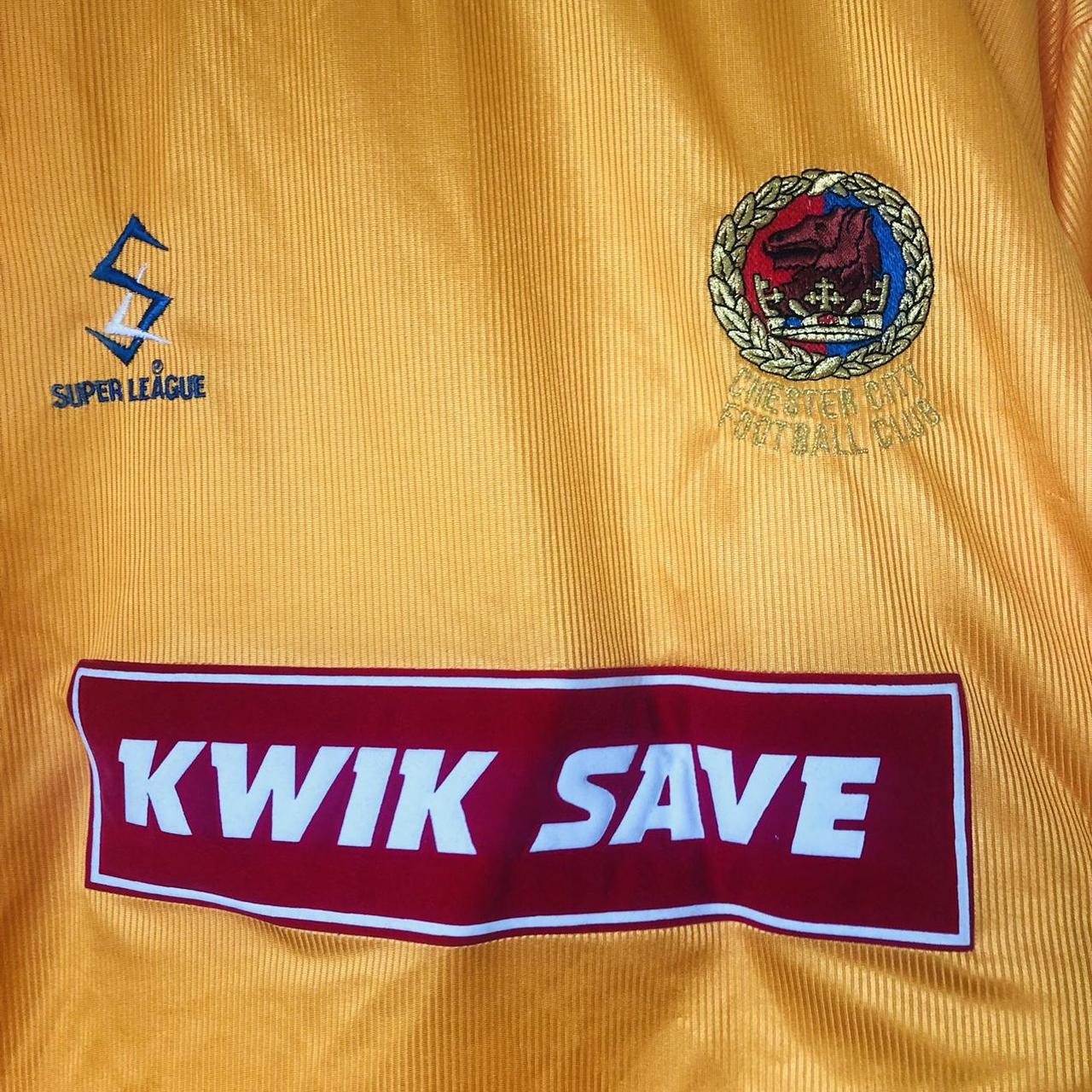 Chester City 1999/2000 Orange Away Football Shirt (XL)