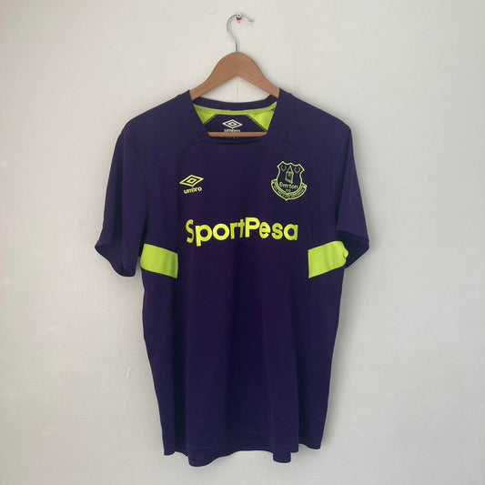 Everton 2017/2018 Blue Training Football Shirt (L)