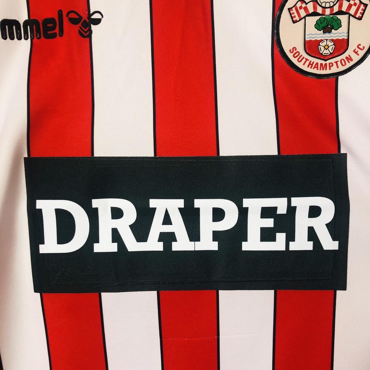 Southampton 1989/1991 Red & White Home Football Shirt (XL)