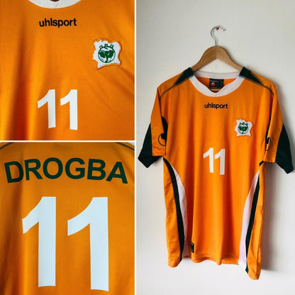 Ivory Coast 2004/2005 Orange Home Football Shirt (XL)