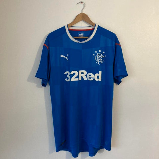 Rangers 2016/2018 Blue Home Football Shirt (XL)