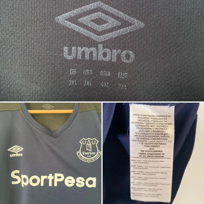 Everton 2017/2018 Navy Traing Football Shirt (XXXL)