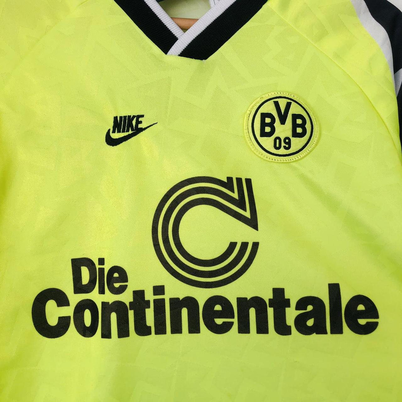 Borussia Dortmund 1995/1996 Green Home Football Shirt Boys (YXL)