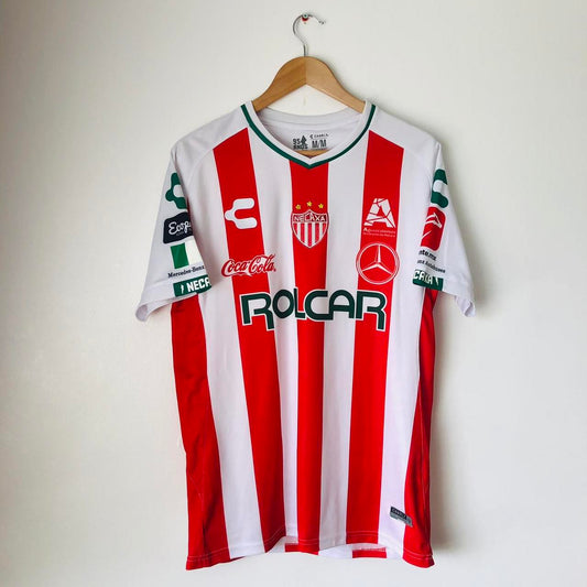 Necaxa 2018/2019 Red & White Home Football Shirt (M)