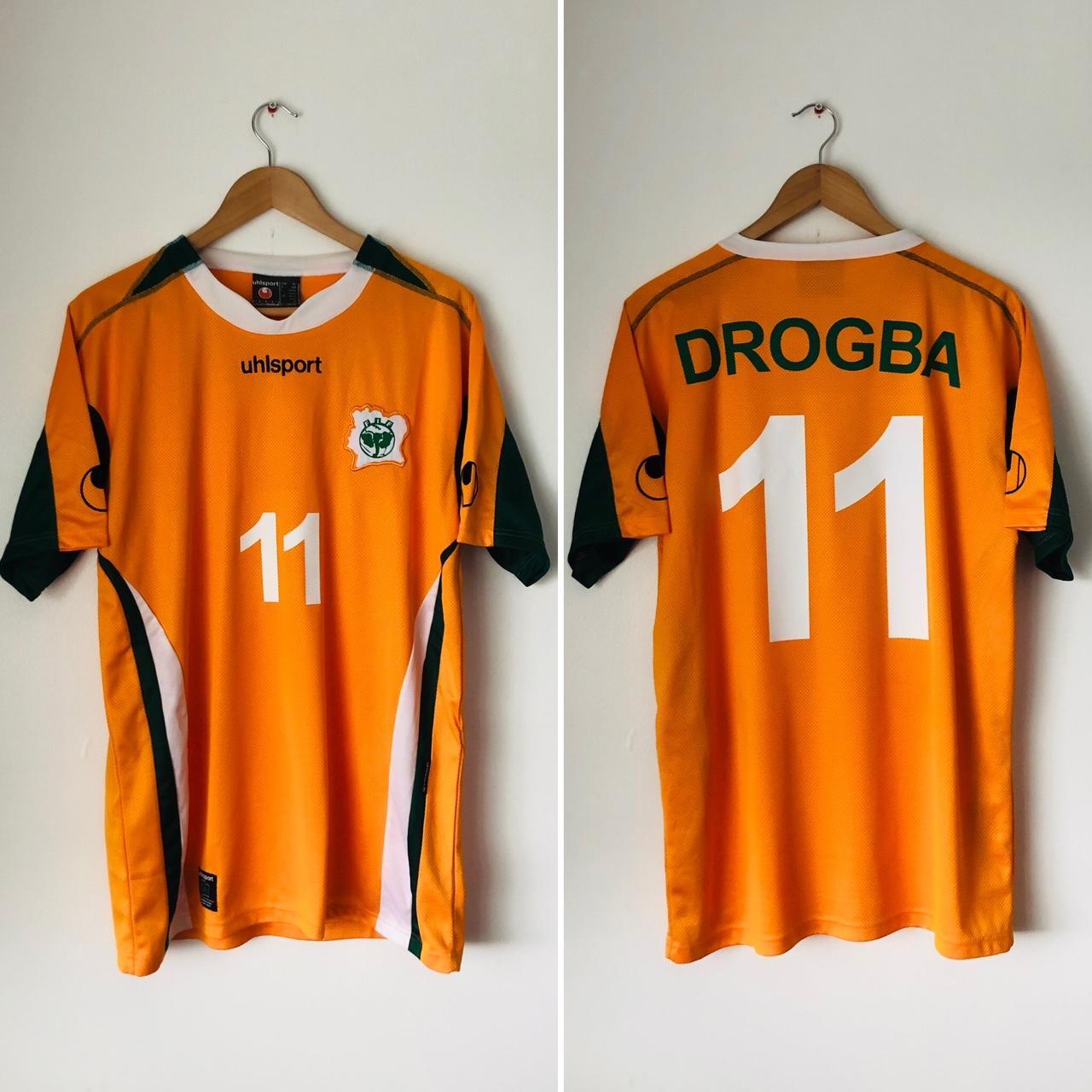 Ivory Coast 2004/2005 Orange Home Football Shirt (XL)