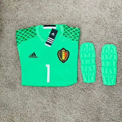 Belgium 2016 Green Goalkeeper Football Shirt (M)