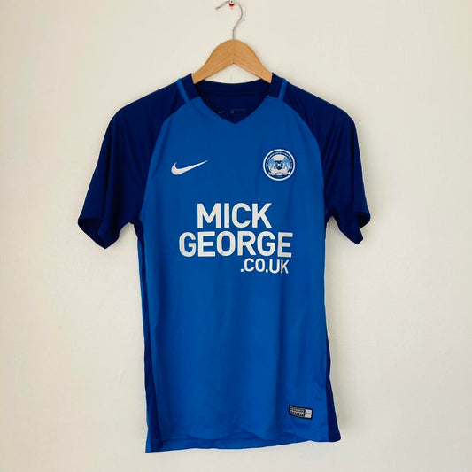 Peterborough United 2017/2018 Blue Home Football Shirt (S)