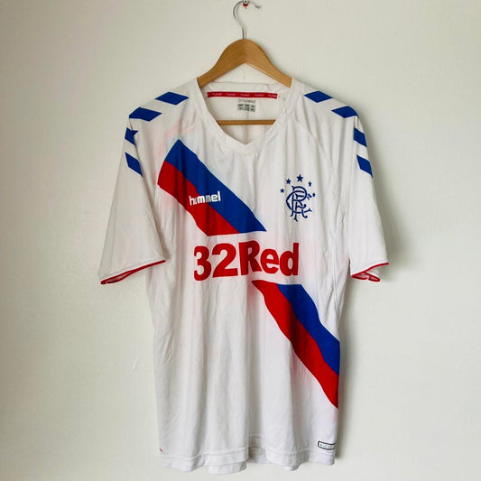 Rangers 2018/2019 White Away Football Shirt (L)