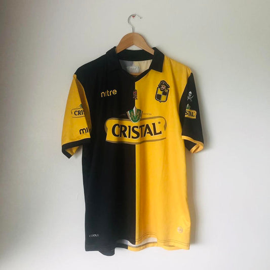 Coquimbo Unido 2011/2012 Yellow & Black Home Football Shirt (XL)