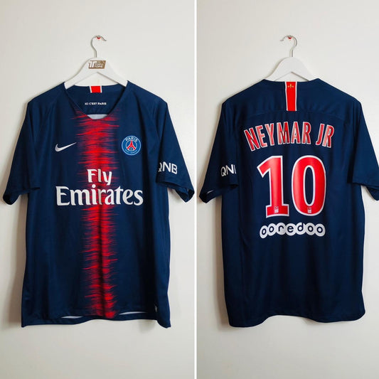 Paris Saint-Germain 2018/2019 Navy Home Football Shirt (XL)