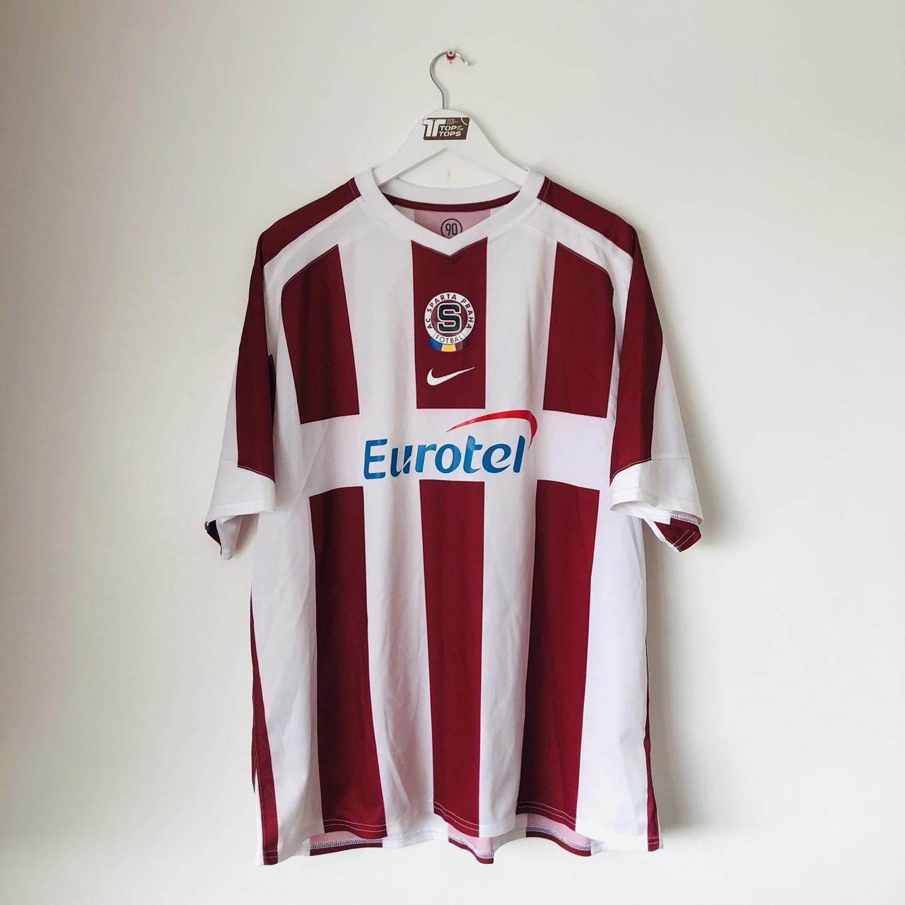 Sparta Prague 2005/2006 Red & White Away Football Shirt (XXL)