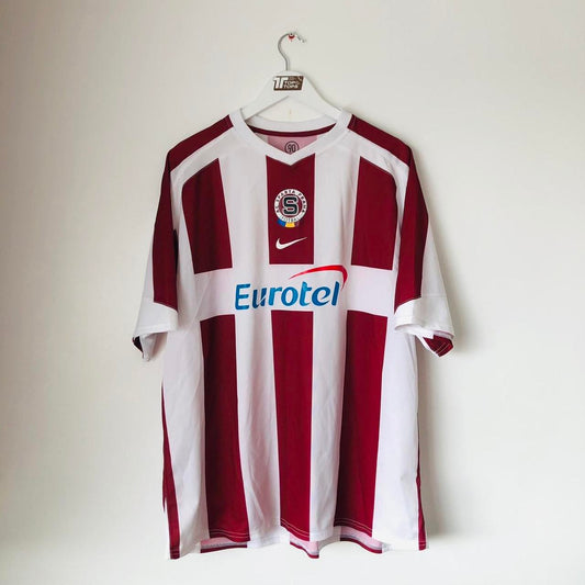 Sparta Prague 2005/2006 Red & White Away Football Shirt (XXL)