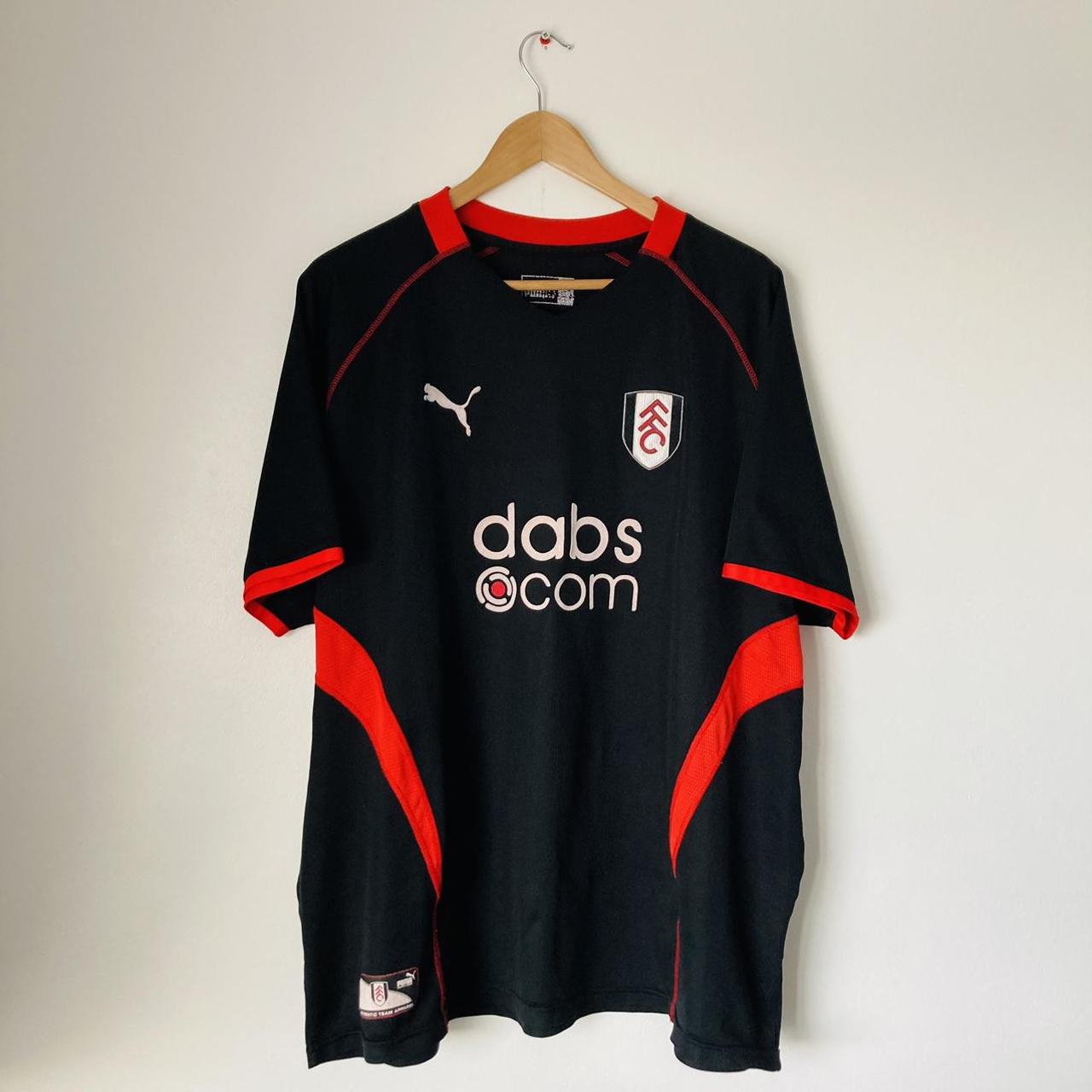 Fulham 2003/2004 Black Away Football Shirt (XXL)