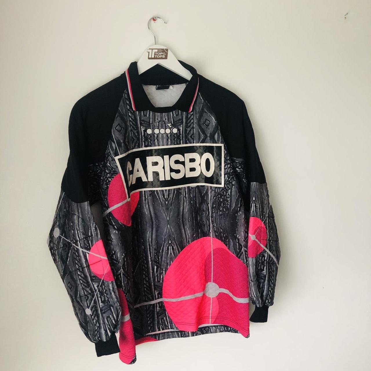 Bologna 1996/1997 Black & Pink Goalkeeper Football Shirt (M)