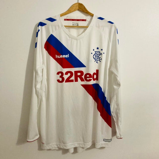 Rangers 2018/2019 White Away Football Shirt (XXL)