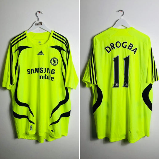 Chelsea 2007/2008 Neon Away Football Shirt (XXL)