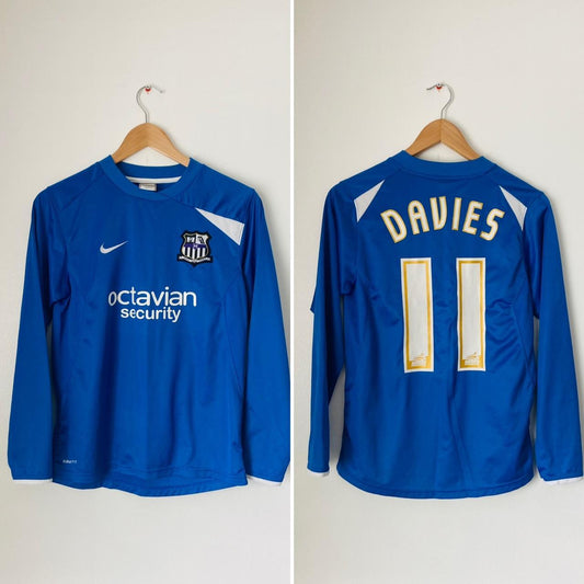 Notts County 2009/2010 Blue Away Football Shirt (YL)