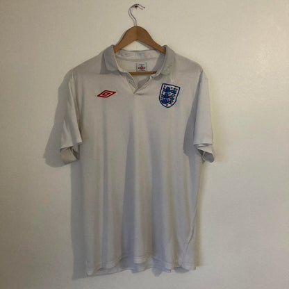 England 2010/2011 White Home Football Shirt (XL)