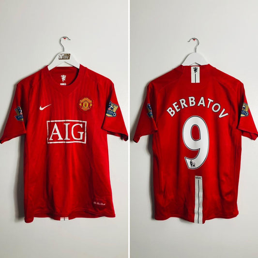 Manchester United 2008/2009 Red Home Football Shirt (M)