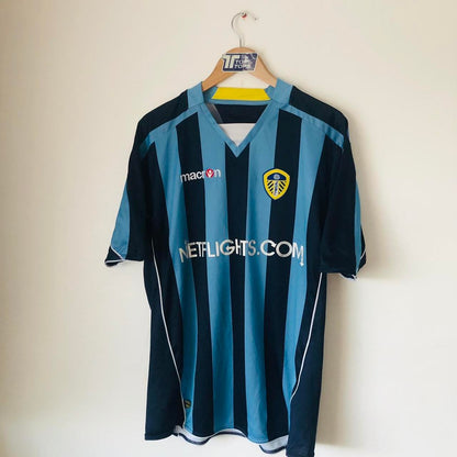 Leeds 2008/2009 Blue & Black Football Shirt (L)