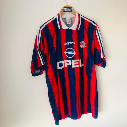 Bayern Munich 1995/1997 Red & Blue Home Football Shirt (XL)