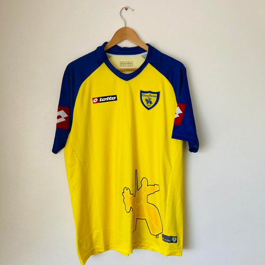 Chievo Verona 2008/2009 Yellow Home Football Shirt (XL)