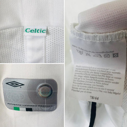 Celtic 2001/2002 White Away Football Shirt (XL)