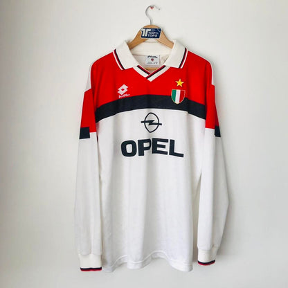 AC Milan 1994/1995 Red & White Football Shirt (XXL)