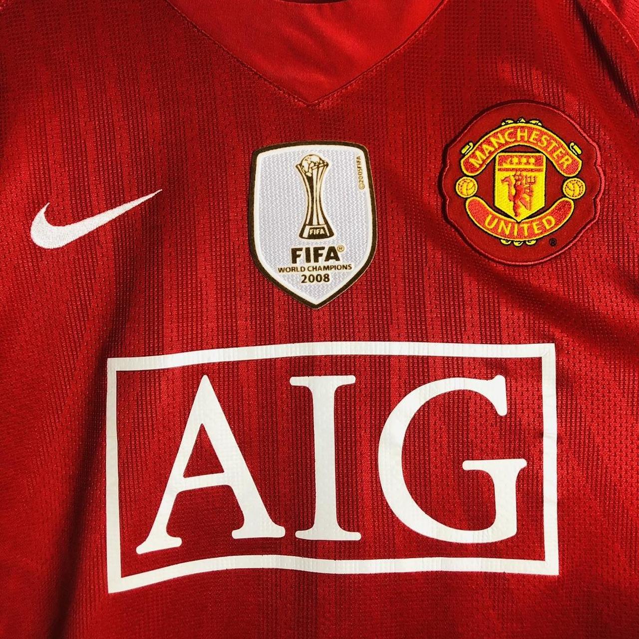 Manchester United 2008/2009 Red Home Football Shirt (M)