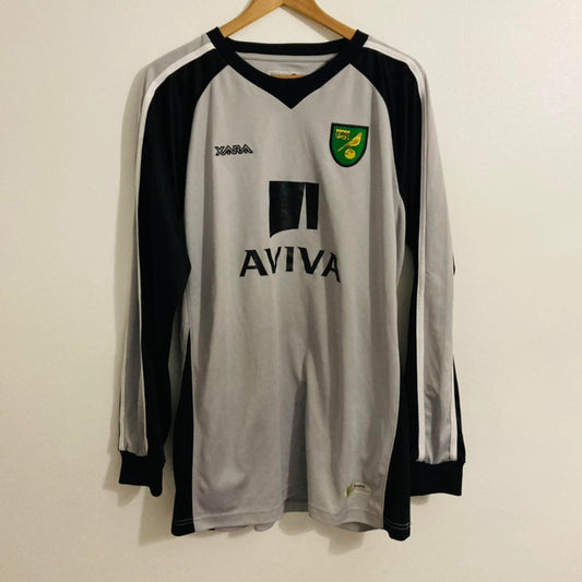 Norwich City 2009/2010 Grey Goalkeeper Football Shirt (XL)