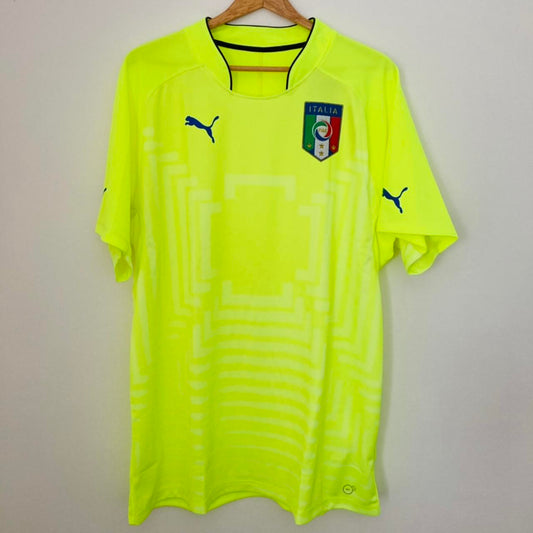 Italy 2016 Neon Goalkeeper Football Shirt (XXL)