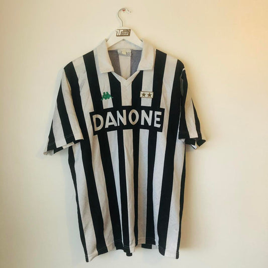 Juventus 1992/1994 Black & White Home Football Shirt (XL)