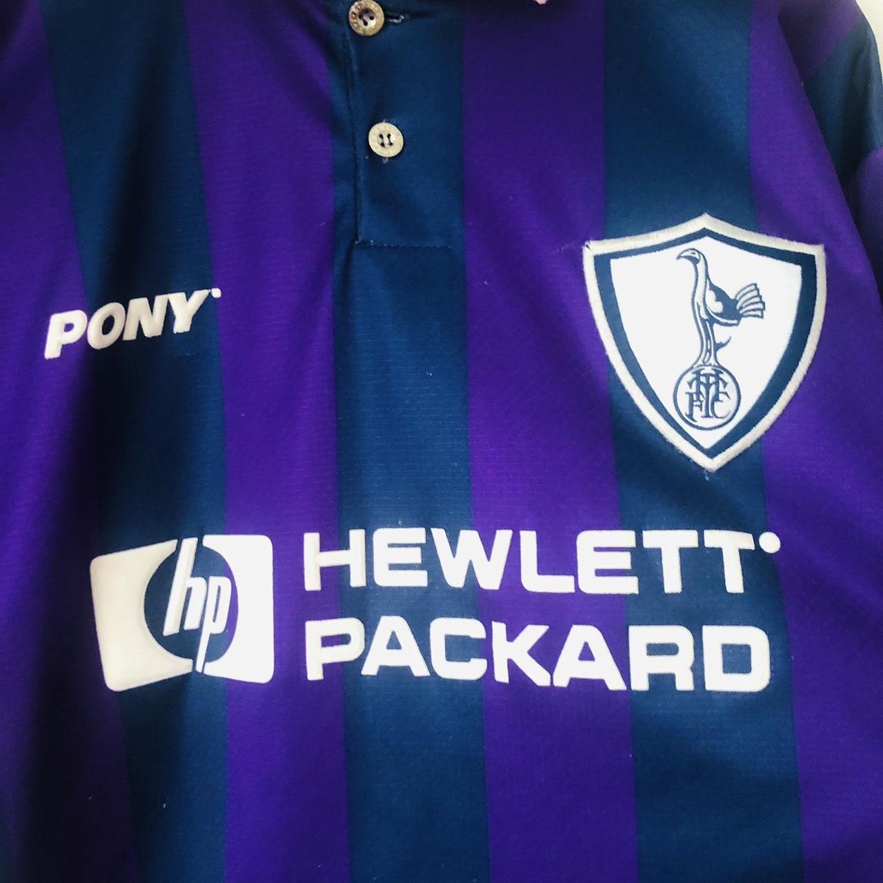 Tottenham Hotspur 1995/1997 Blue & Purple Away Football Shirt (L)