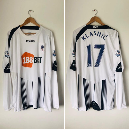 Bolton Wanderers 2009/2010 White Home Football Shirt (XL)